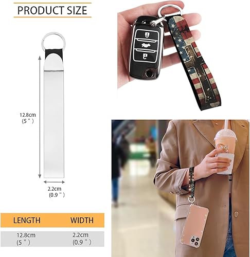 Miniatura 3 de GELEGLAER Funda de cuero para Biblia con diseño de bandera de Estados Unidos con almacenamiento para bolígrafo, organizador de papelería de