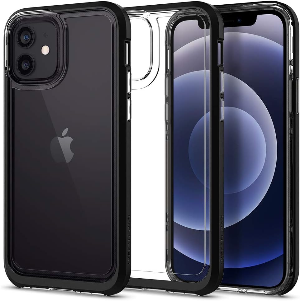 Spigen Smartphone Case, for iPhone 8/7, Bumper Case, Double Layer Structure, Clear Back, US Military Standard Certified, Shockproof, Neo Hybrid Crystal