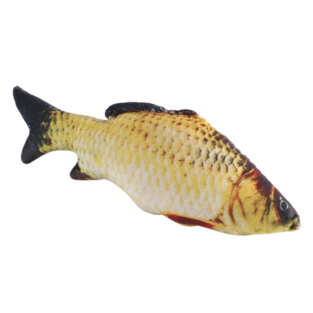 Pluszowa Poduszka w Kształcie Karpia, Realistyczna Dekoracyjna Ryba, Miękka Zabawka, 40 cm