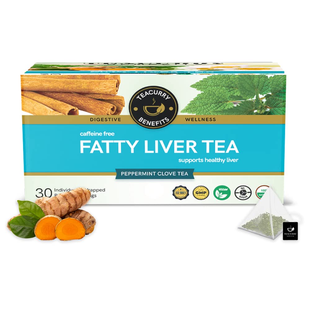 TEACURRY Fatty Liver Tea (1 Month Pack 30 Tea Bags