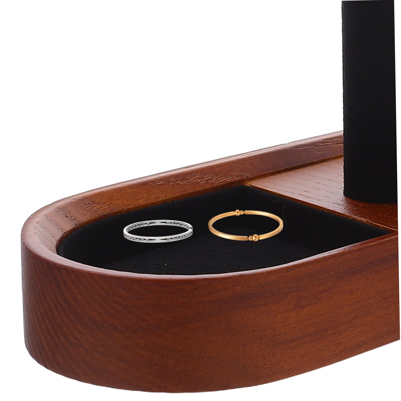 Rustikaler Holz Uhrenständer T-form für Ringe und Armbänder