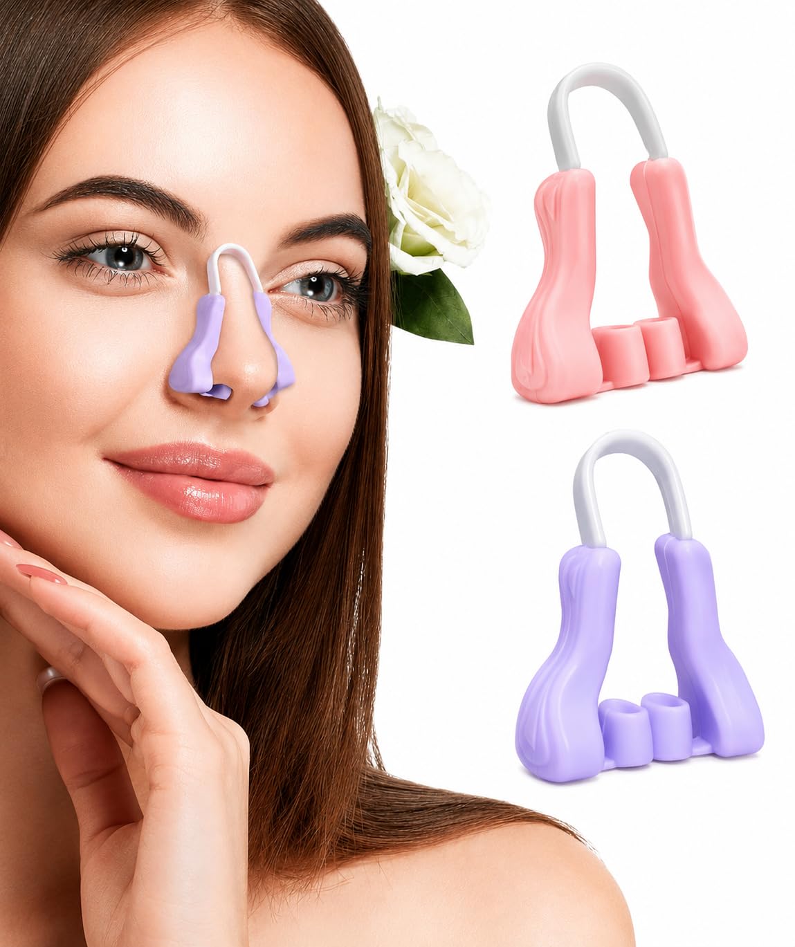 Silicone Nose Clip Trainer for Women & Men | Soft Anti-Slip Nose Training Clip | Comfortable Reusable Nose Beauty Accessory | Lightweight Silicone Nose Clip (1 Piece)-image-39
