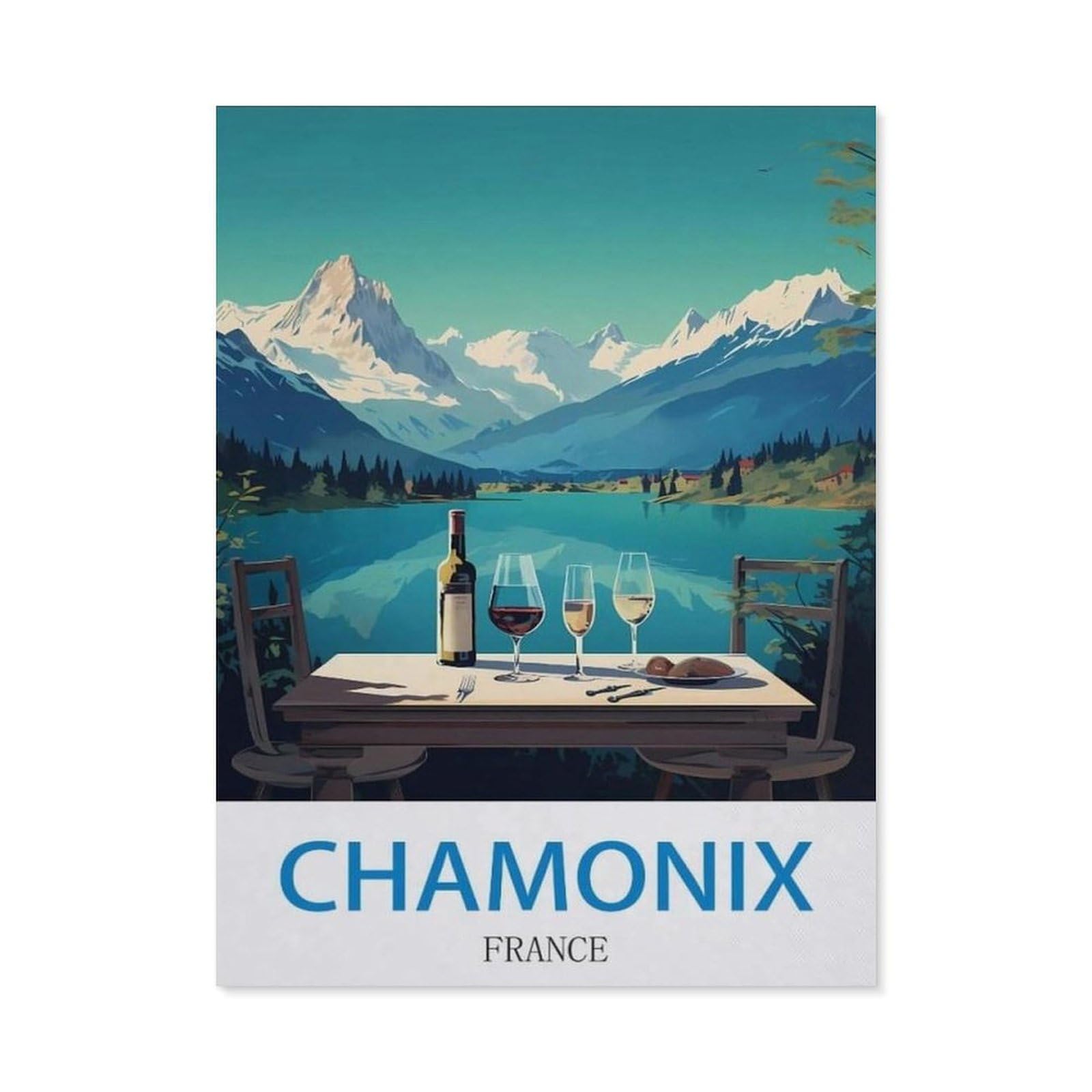 BEAYODKP 5D Diamond Painting Kits，Chamonix France（40x50cm）