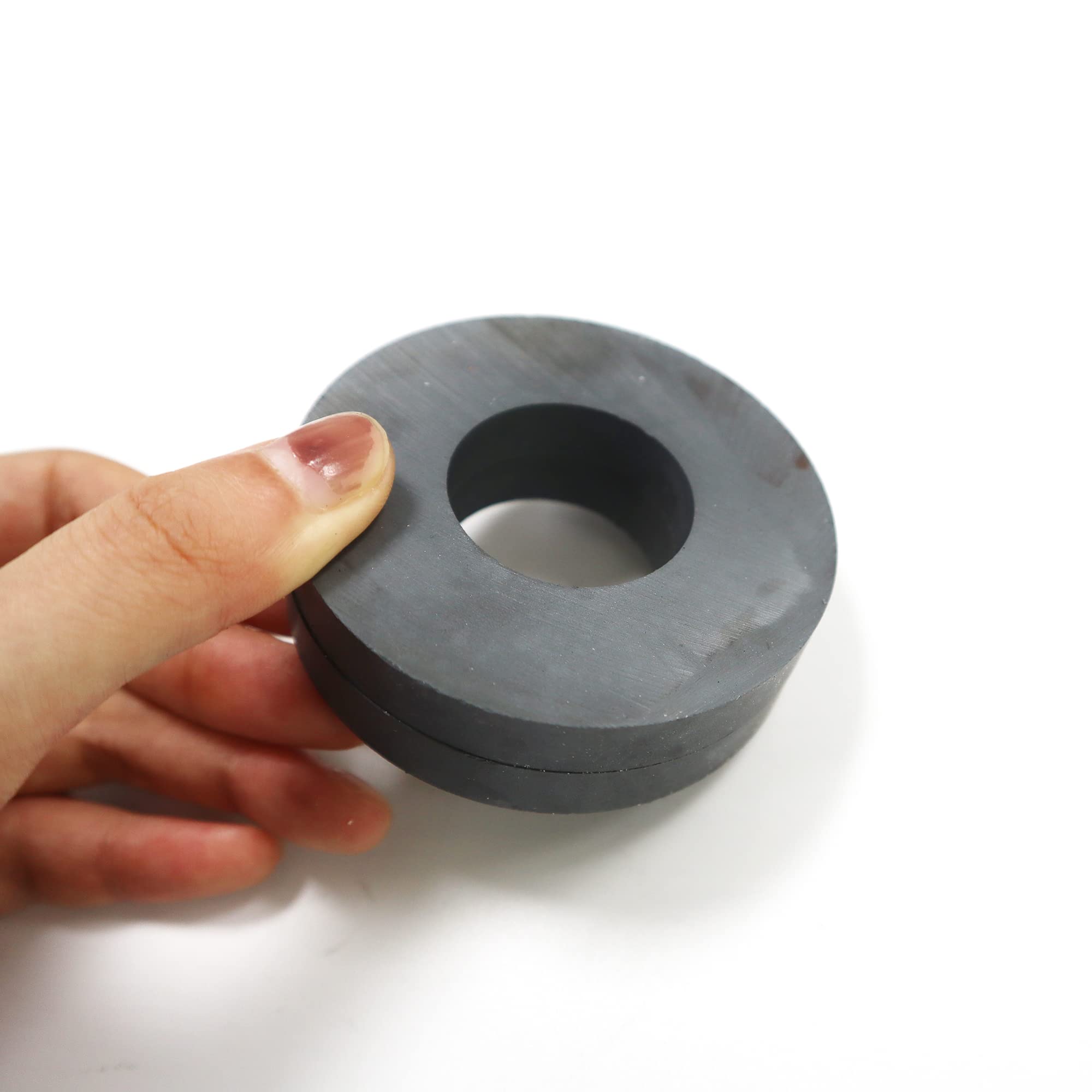 Large Ceramic Ferrite Ring Magnets - 2.87" OD, 1.26" ID x 0.4" Thick (2P) — Amazon image 5