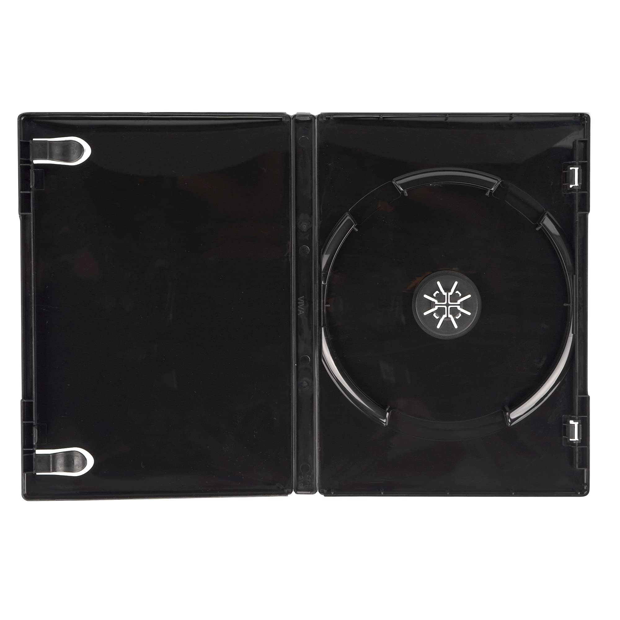 50 pezzi Amaray DVD Case Nero singola A-Ware