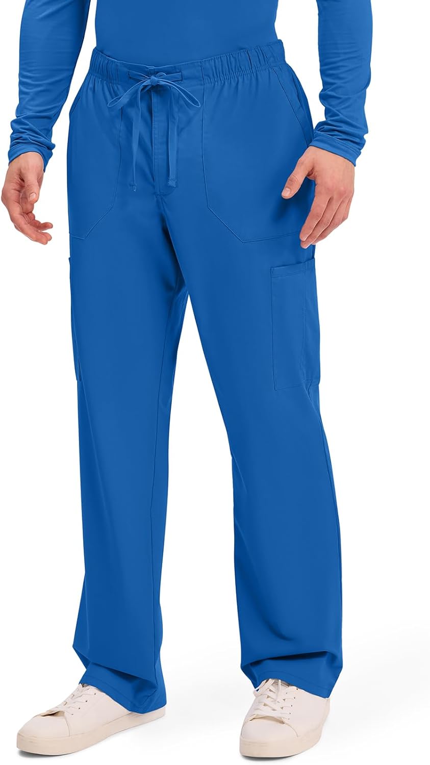 Cherokee Scrubs for Men Tapered Leg Cargo Scrub Pants with Zip Fly, 5 Pockets Elastic Waist 2-Way Stretch & Easy Care – WW190 - Image 3