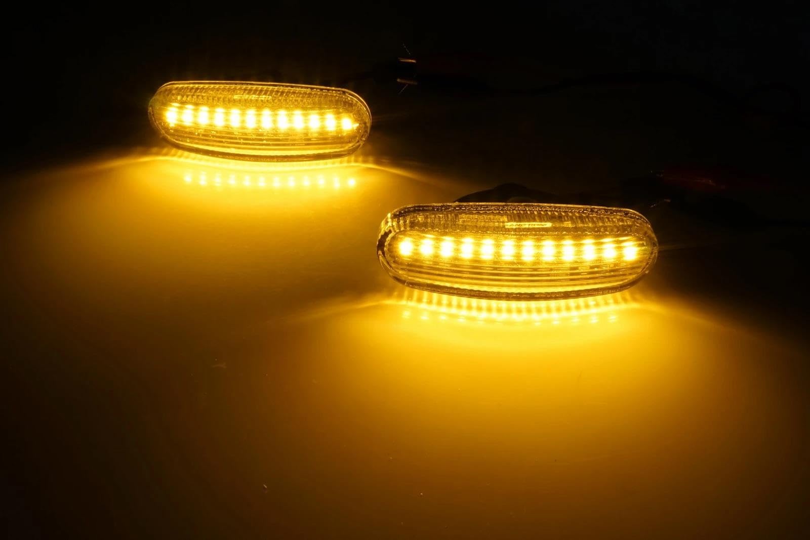Clignotant Latéral Pour Peugeot LED Répétiteur Latéral Clignotant Feu De Position Clignotant Feux De Position Feux D'angle