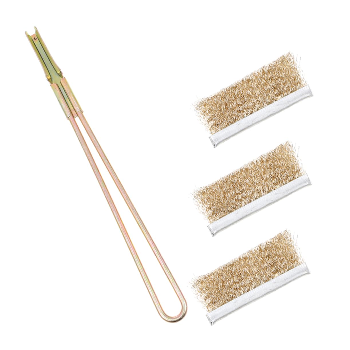 Garneck 1Set Bird Cage Brush with Long Handle Steel Bristles for Deep Cleaning Cages Trays and Accessories for Parrots and Animals Durable and Ergonomic Design