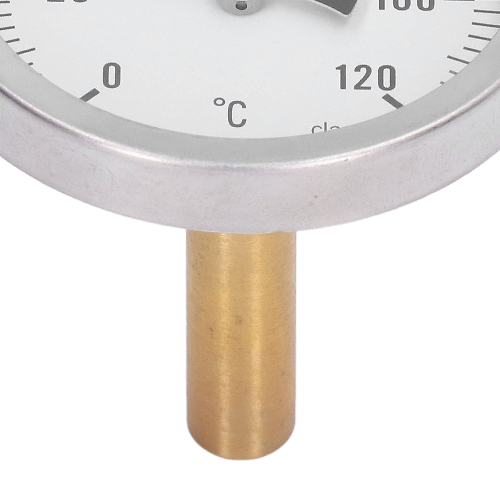Termometro con Quadrante, da 0 a 120 °C Display con Quadrante da 63 Mm Termometro Tipo Puntatore per Barbecue, Indicatore di Temperatura Bimetallico Resistente All'Acqua per Cucinare