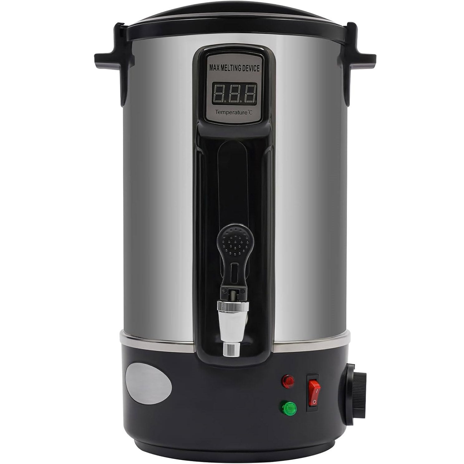 Topiarka Do Wosku Do Wyrobu świec 8-35L, 8-35L Duży Elektryczny Tygiel Do Wosku, Z Kontrolą Temperatury 30℃-110℃ I Dziobkiem Do Nalewania, Dla Dorosłych Początkujących, Wosk Sojowy,20L
