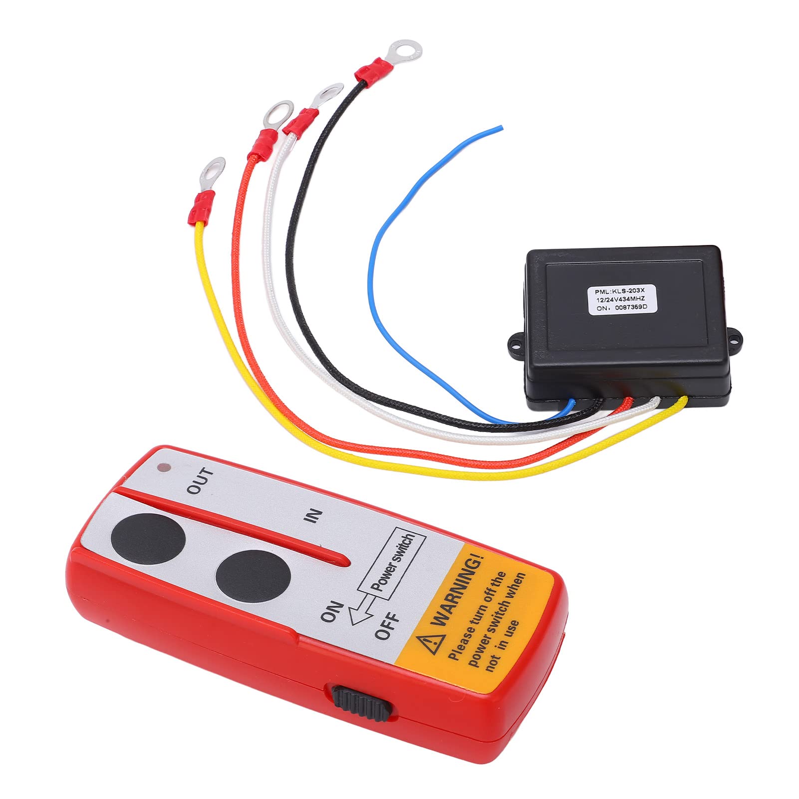 Kit di Controllo Telecomando Wireless Argano, Telecomando con un Verricello Badlands con Ricevitore 12V 24V per Camion ATV SUV