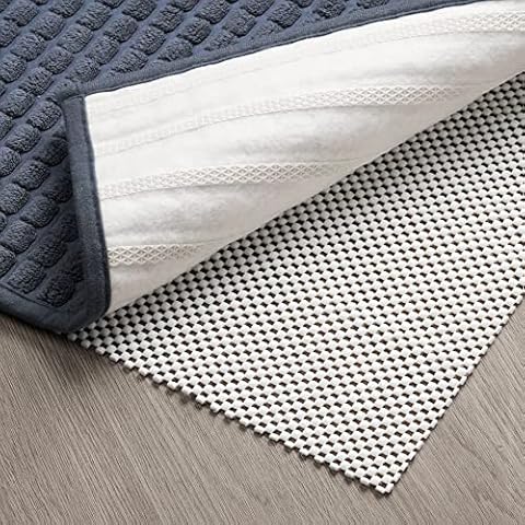 TJWODO Non Slip Area Rug Pads Non Skid Rug Gripper 5x8 Feet Extra Thick Pad Anti-Slip Carpet Rug Mats for Hardwood Surface Floors, Keep Rugs Safe and in Place (5 x 8 Ft) Cover