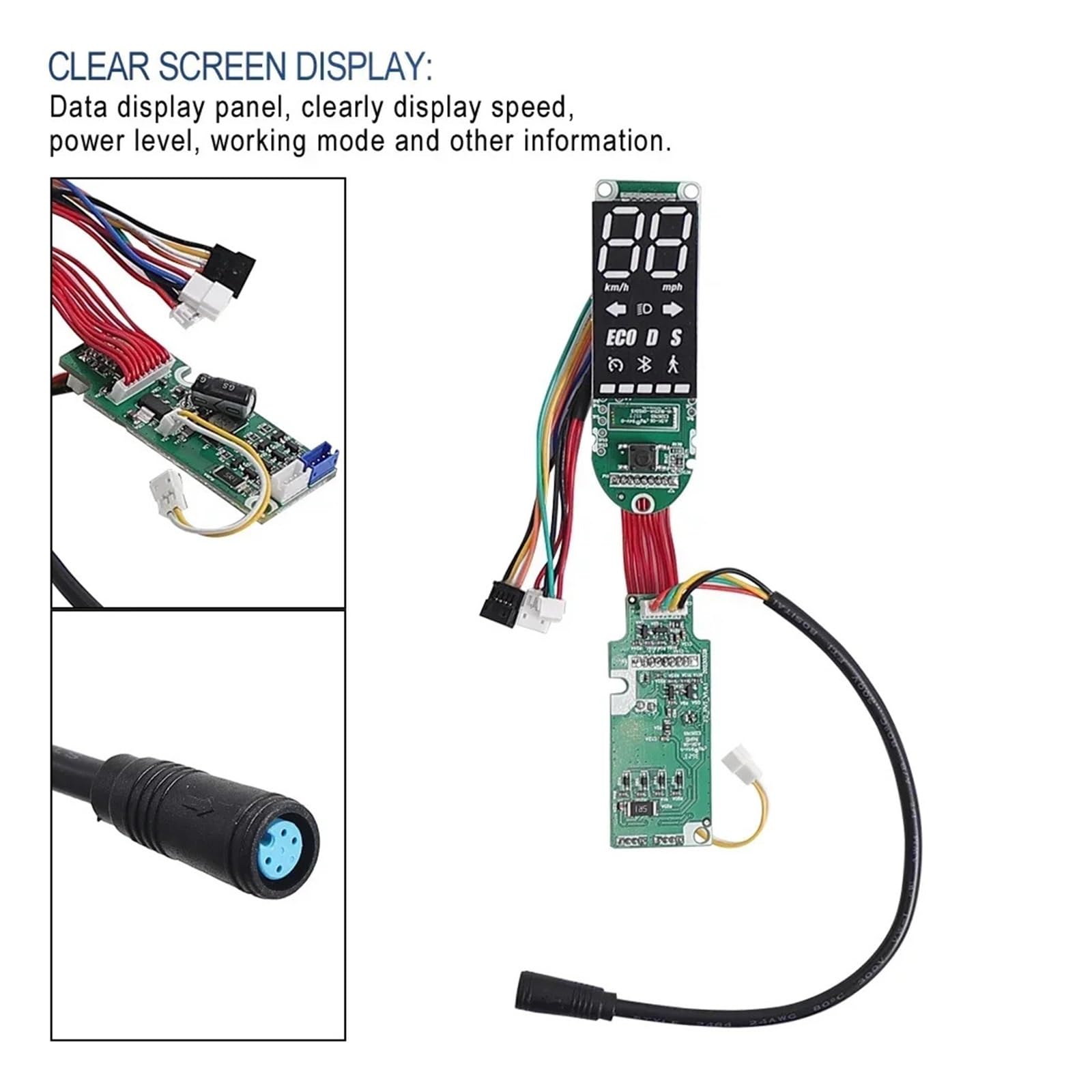 Części do hulajnogi elektrycznej Akcesoria do wyświetlania deski rozdzielczej płyty głównej kompatybilne z Ninebot KickScooter Max G2 LED deska rozdzielcza części wyświetlacza skuter elektryczny