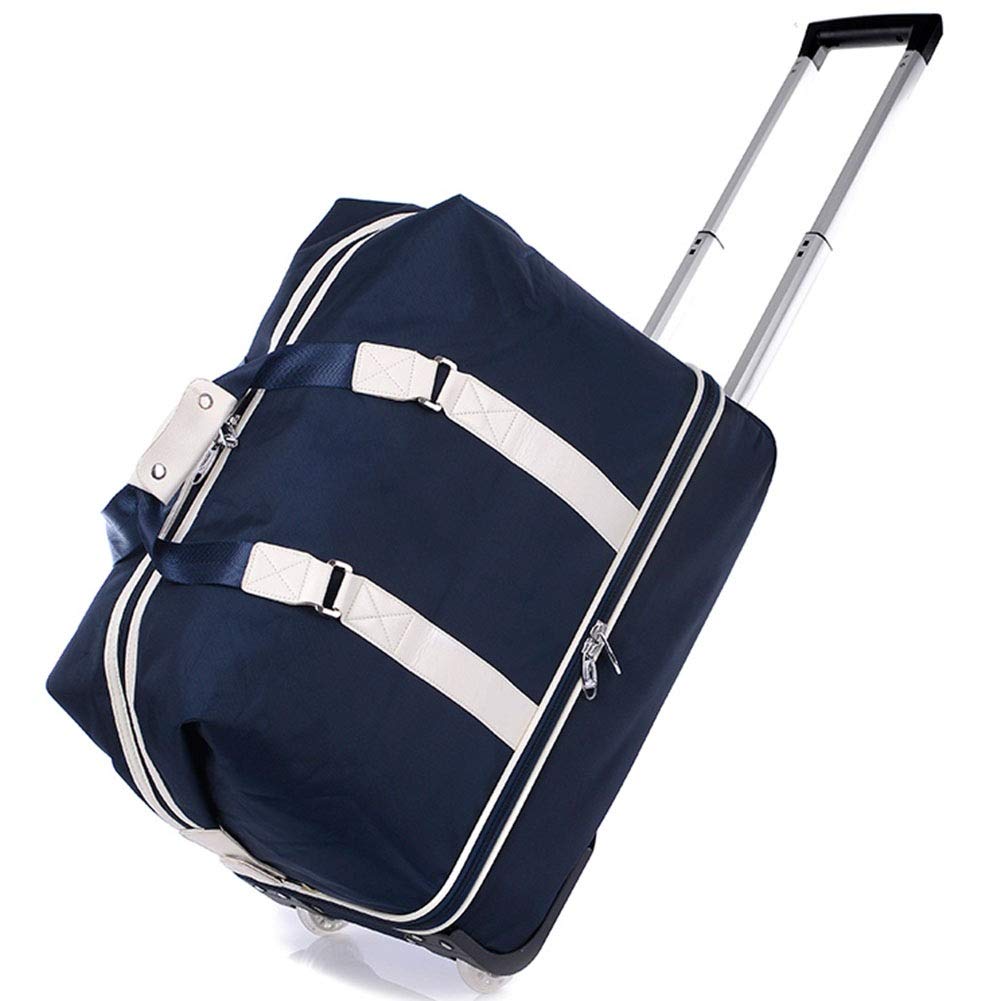 ADITAM ZHANGQIANG Valigia Trolley da Viaggio Borsa con Ruote- Borsone da Viaggio Bagaglio a Mano (Color : Blue, Size : Large) Double The Comfort