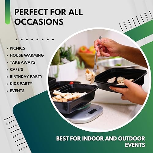 Miniatura 10 de Green Direct Contenedor de alimentos con tapa para Microondas congelador y lavaplatos Grande a prueba de fugas