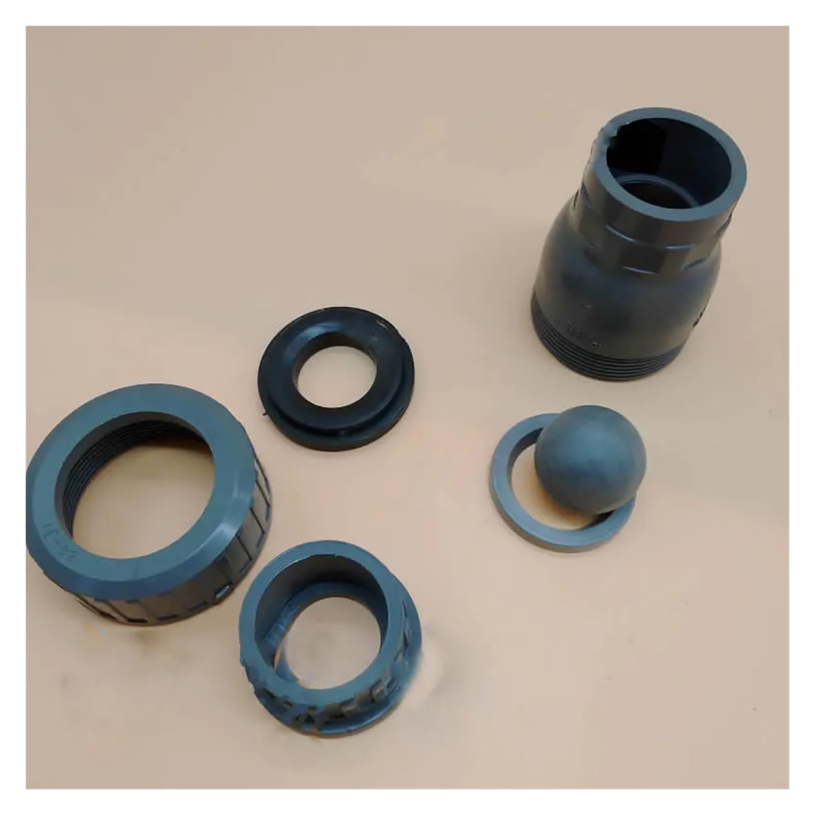 PVC ball check valve check valve swing check valve check valve vertical PVC check valve gray ID25-90mm(ID90mm)