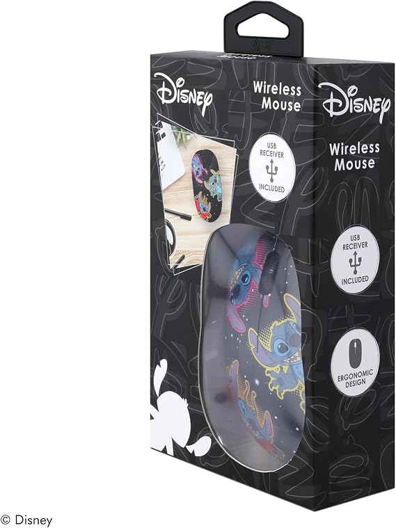 iJoy Disney Lilo and Stitch Wireless Mouse, Bluetooth Ergonomic Mouse Computer Accessories for Laptop Computer or Mini PC and Stitch Gifts for Women, Men, and All Fans of Stitch Stuff