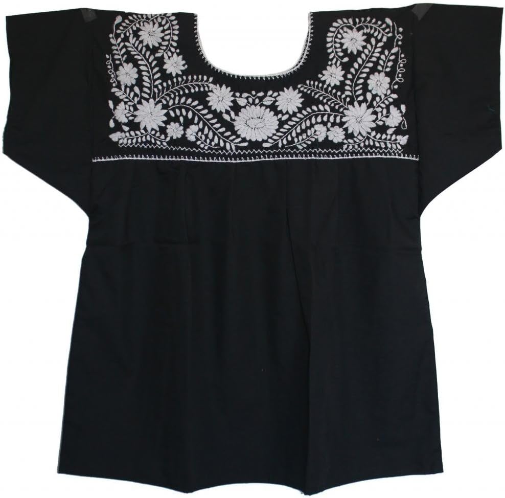 Liliana Cruz Women's Mexican White Embroidered Blouse