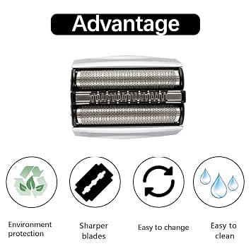 70S Replacement Head Compatible with Braun Series 7, Replacement Heads Compatible with Braun Electric Shaver S7, 720cc, 730cc, 735s, 750cc, 760cc, 790cc