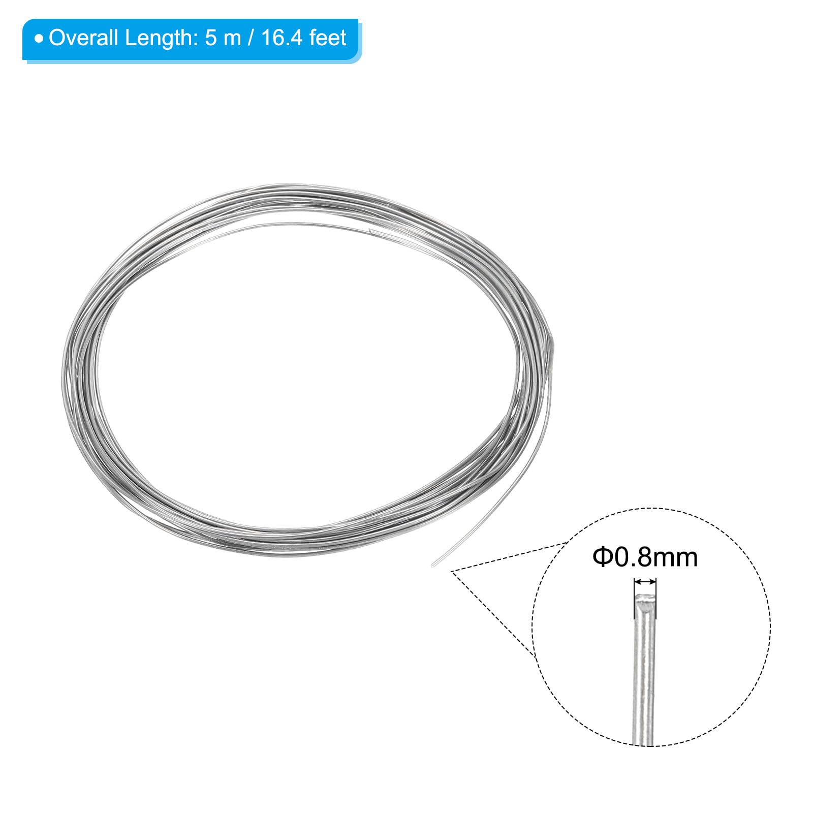 PATIKIL 99.99% High Purity Zinc Wire - Image 2