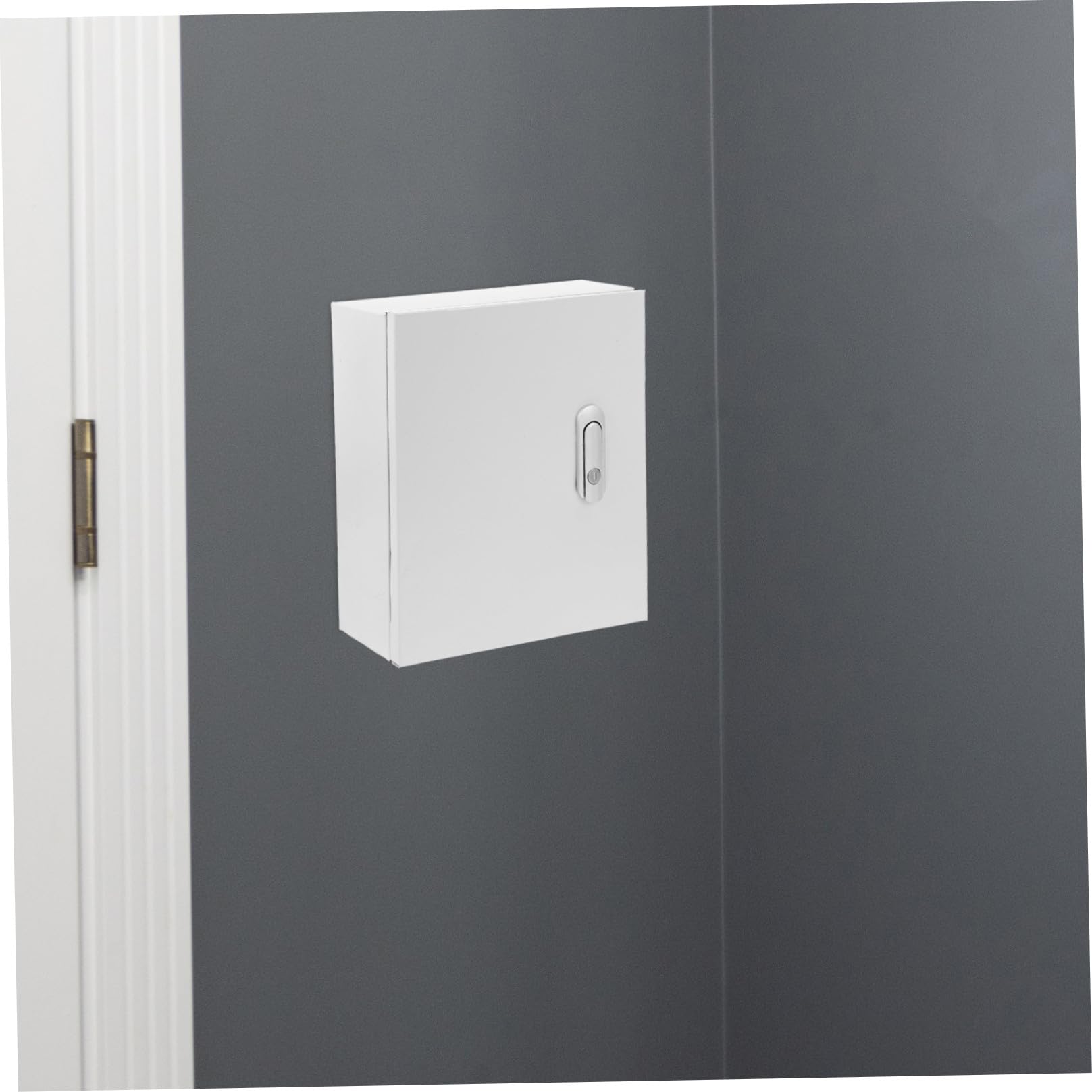 Gatuida Elektroverteilerkasten aus Edelstahl Kleiner Metall Verteilerschrank für Außenbereich Spritzwassergeschützt Wetterfest mit Sicherheitsschloss 250X300X140mm