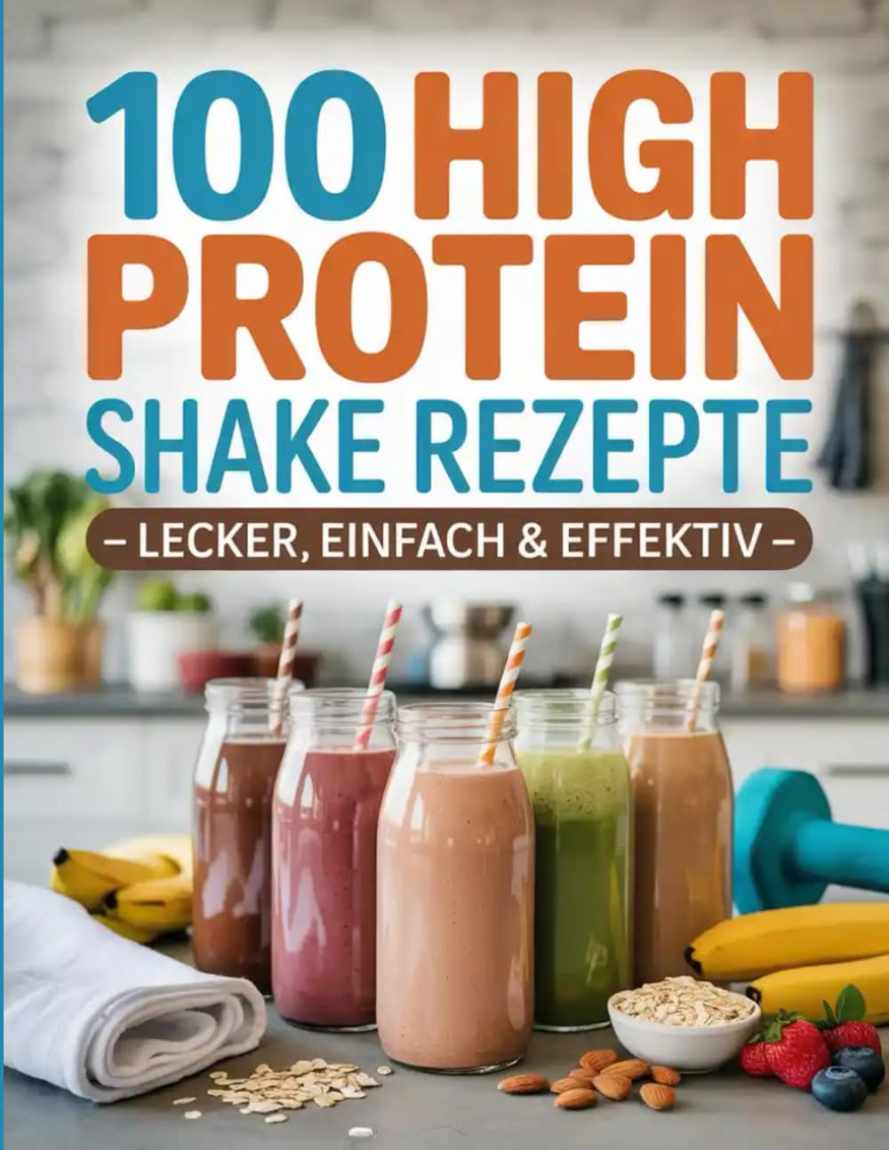 100 High Protein Shake Rezepte Lecker, einfach & effektiv: Muskelaufbau, Abnehmen & Energie. Proteinreiche Smoothies für Fitness und Gesundheit