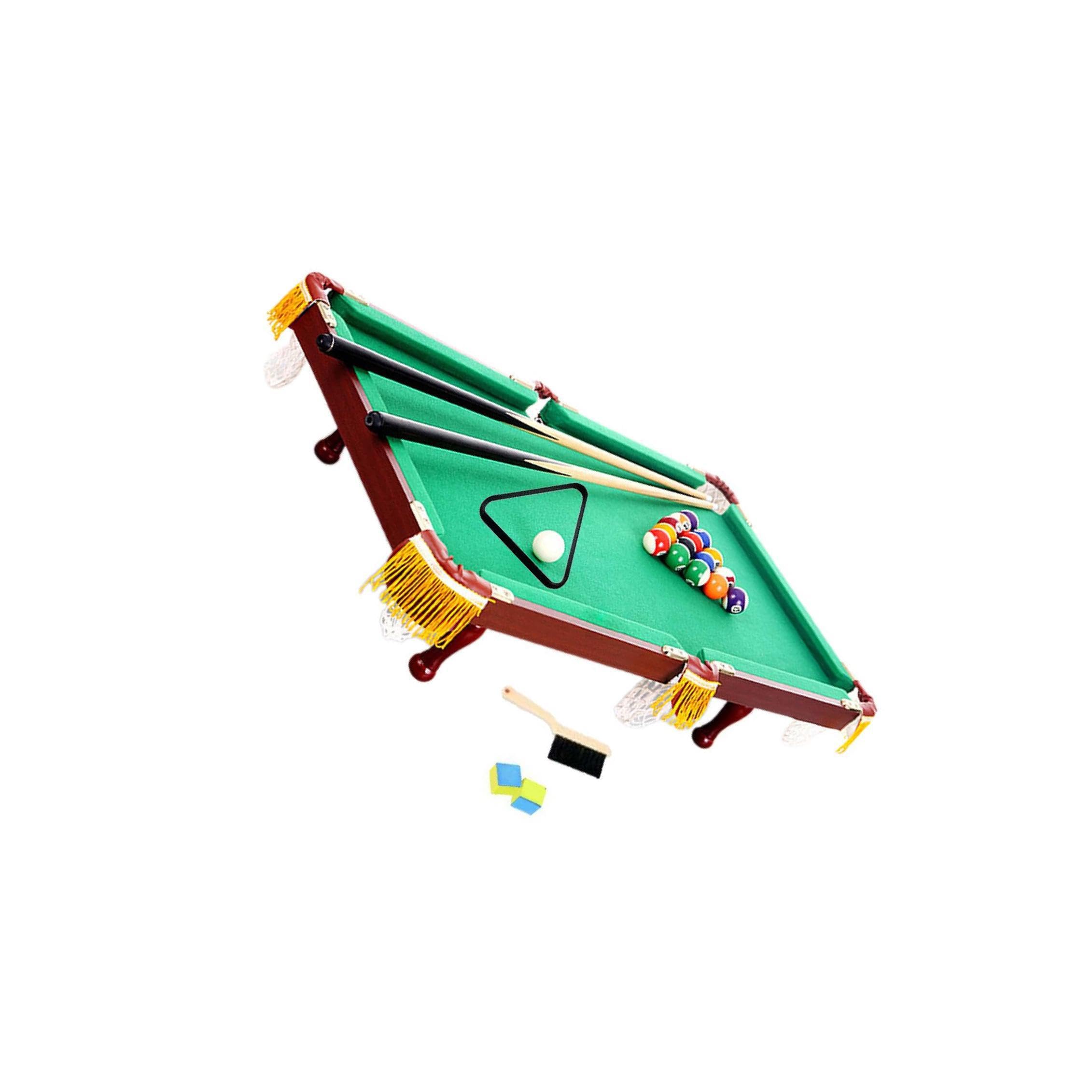 Mini Table de Billard de Voyage, idéale pour s'amuser en intérieur, pour Tous Les âges. Cadeau Parfait pour Les réunions de Famille et Entre Amis. Comprend : Boules