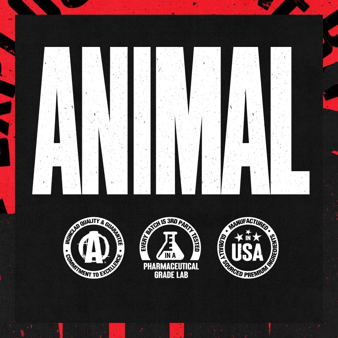 ANIMAL Stak – Supplement für Muskelaufbau, Kraft & Performance – Kapseln mit Aminosäuren, Vitaminen & Mineralstoffen – Sportnahrung für Fitness & Bodybuilding, 21 Packs
