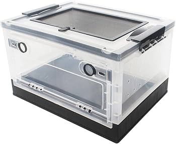 Amazon | 爬虫類飼育箱繁殖箱ラットマウス小動物用ケージ, ブラック