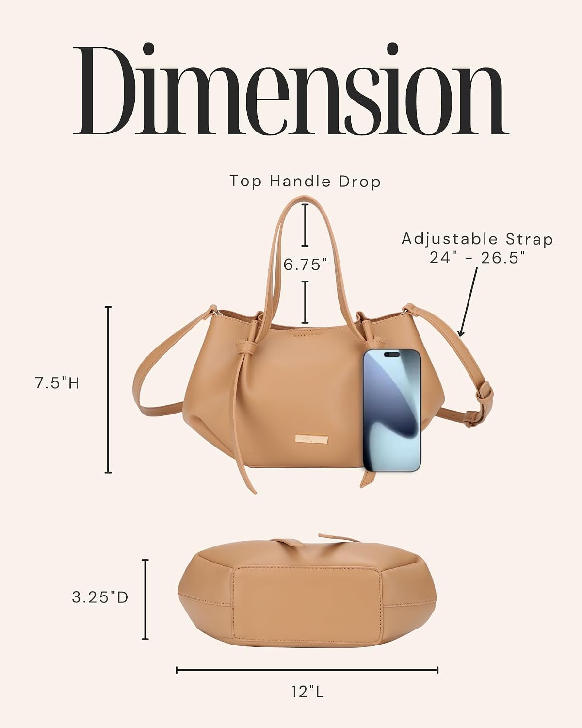 Small Tote Bags for Women Top Handle Purses and Handbags for Women Shoulder Crossbody Bags with Detachable Crossbody Strap image 5