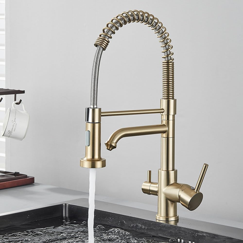ZQFHSX Rotating Kitchen Faucet with 360° Swivel Spout for Easy Sink Access and Installation
