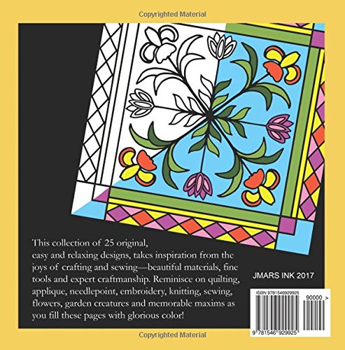 Needlework Nostalgia: a Bold-Lined Coloring Book