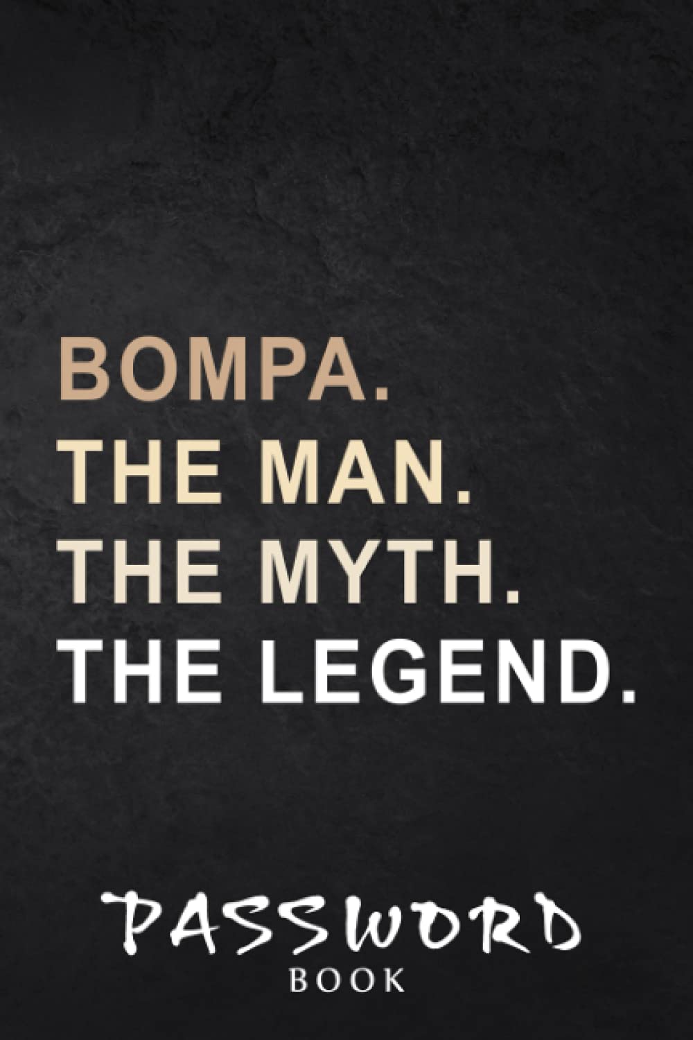 Password book Mens Bompa Graphic Gift The Man The Myth The Legend Premium Saying: Christmas Gifts,Halloween,2021,2022,Xmas,Thanksgiving,Internet password,Website password book