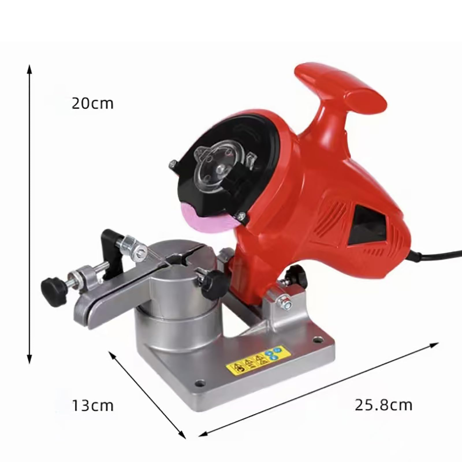 COYEUX Afilador De Motosierra Eléctrico De 250 W, Rectificadora De Cadena De Escritorio con Botón De Ajuste De Posicionamiento De Cadena, Ángulo Ajustable De 0-35 ° Y 7500 RPM, para Cadena De Sierra