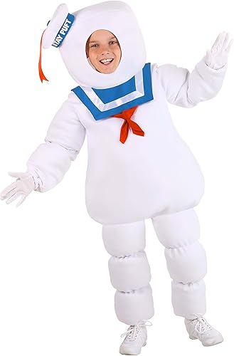 Ghostbusters Stay Puft - Disfraz de hombre malvavisco para niños, niños y niñas, cazafantasmas, cosplay, Halloween