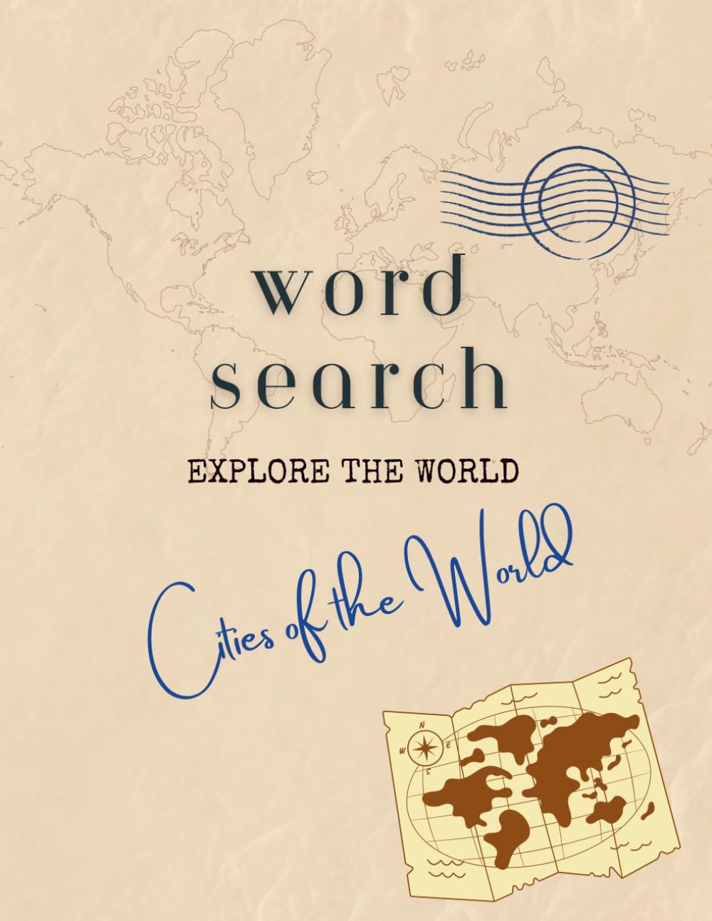 WORD SEARCH - Cities of the World: Astronaut Cat Designs