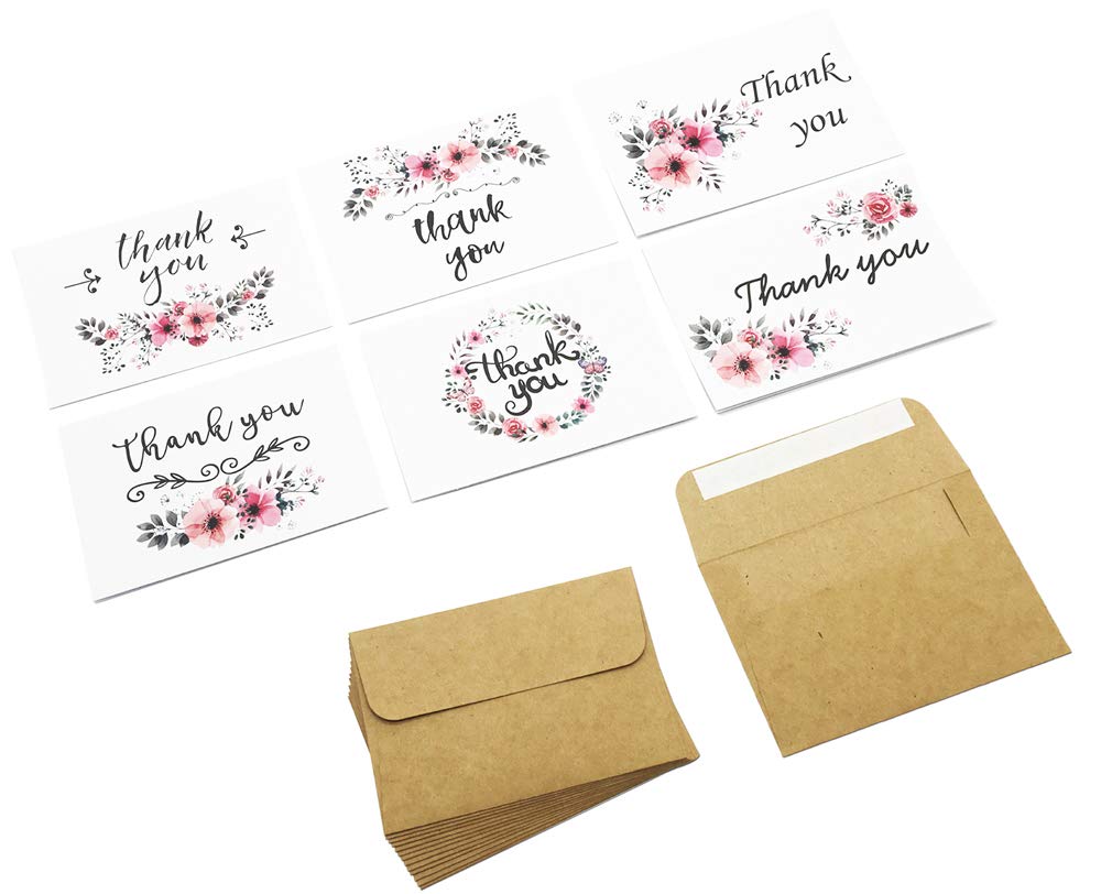 Buy Kidepoch Thank You Cards 36 Assorted Set 4 x 6 Inches Blank