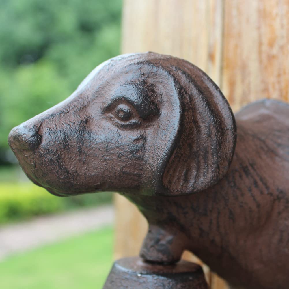 Gusseisen Türklingel Mit Hundekopf-Design - Retro Vintage Glocke Für Haustür & Garten, Basset Hound