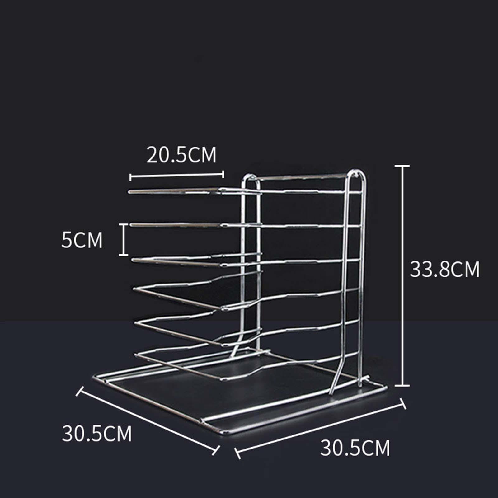 Estante para pizza con seis capas, soporte de refrigeración portátil multiusos para camping, pizzerías y catering, bandeja de almacenamiento