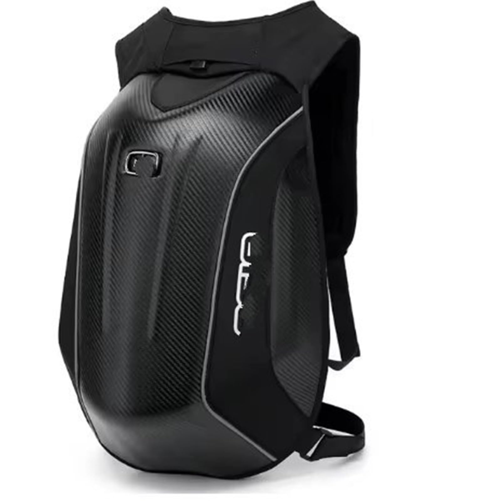 Moto Coda Borsa Borsa Per Casco Da Moto Da 30-48L In Fibra Di Carbonio Con Guscio Rigido Per Viaggi Impermeabile Per Grande Capacità