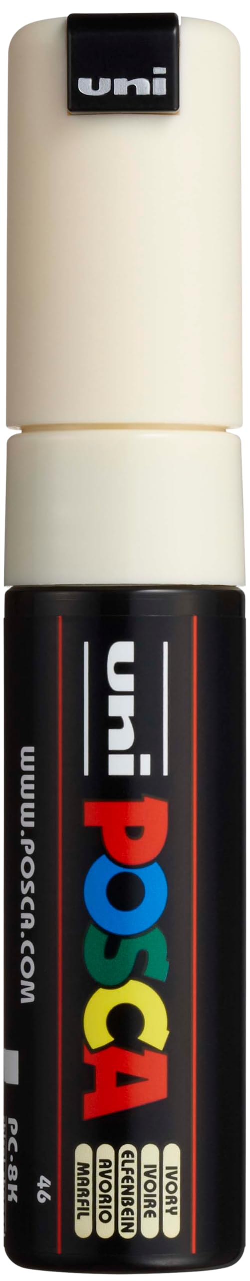 Uni-Ball Posca PC-8K Broad Chisel Tip Marker - Ivory