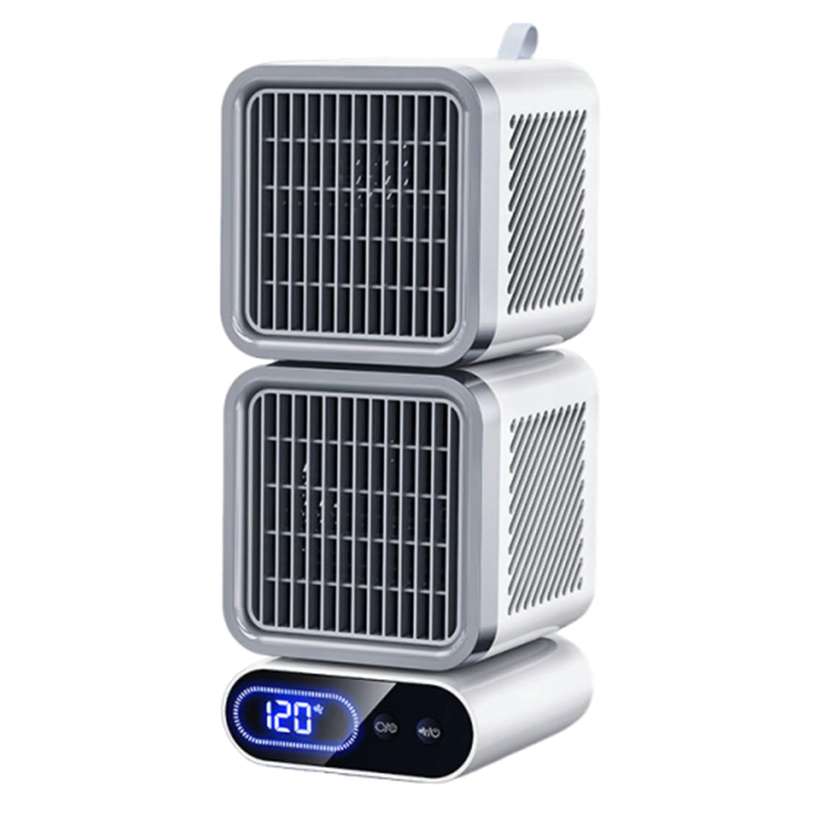 Condizionatori Portatili Ventilatore con autonomia di 24 Ore Ventilatore climatizzatore Multi-angolare per casa, camere, Campeggio, Auto e Ufficio