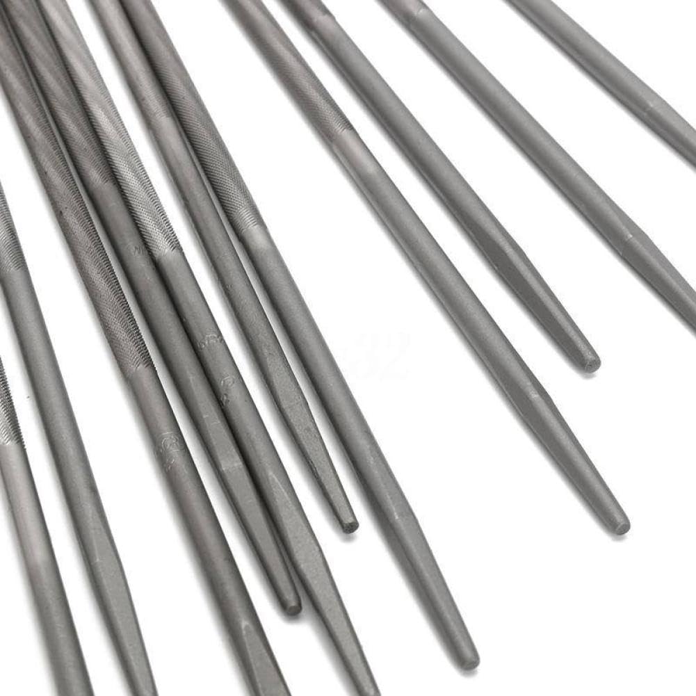 Limes rondes 4.0mm, 12 pièces, pour affûteuse de chaîne de tronçonneuse, Compatible avec les outils de menuiserie