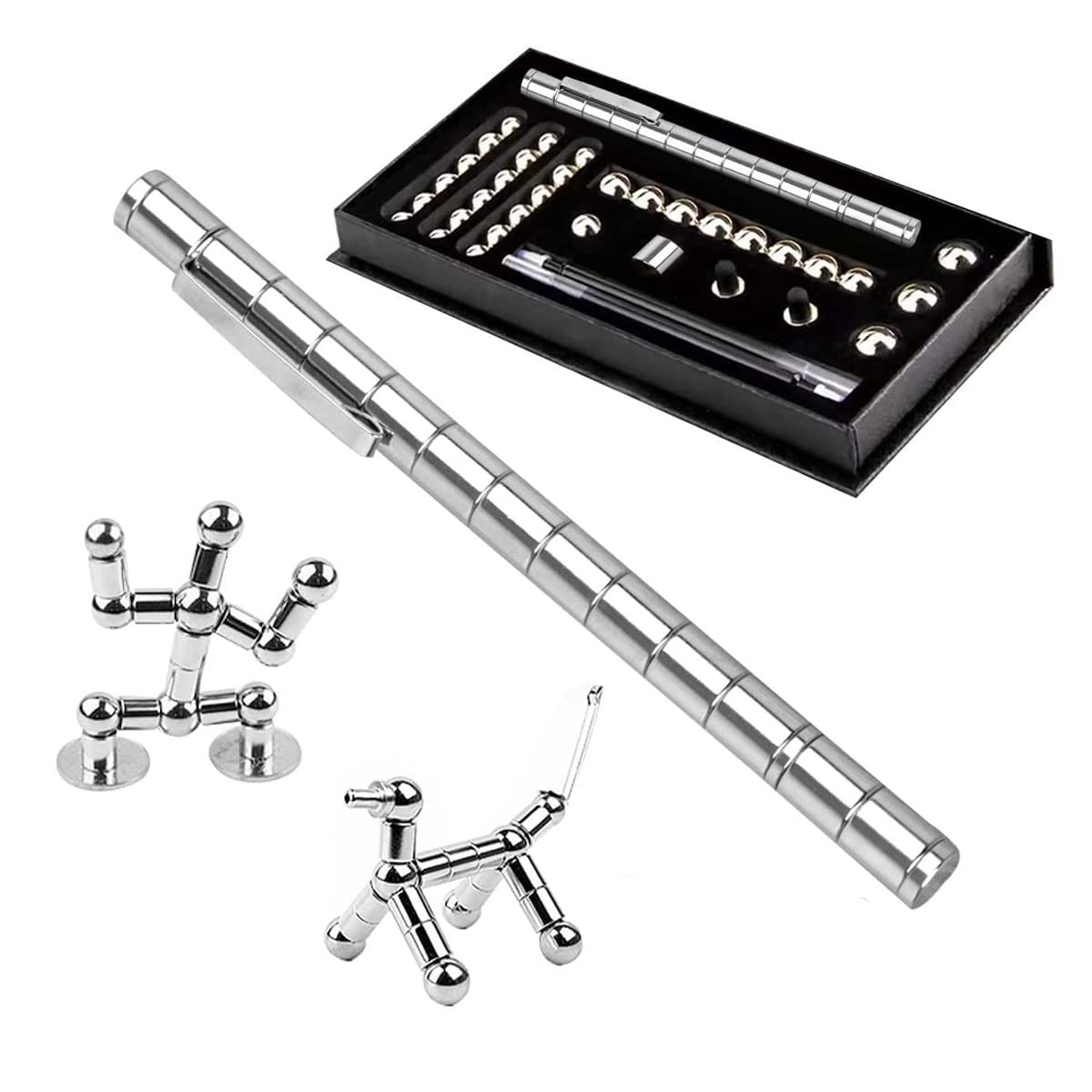 Zeripikfoasp Penna Magnetica Colorata, Fidget Pen Magnetic, Penna A