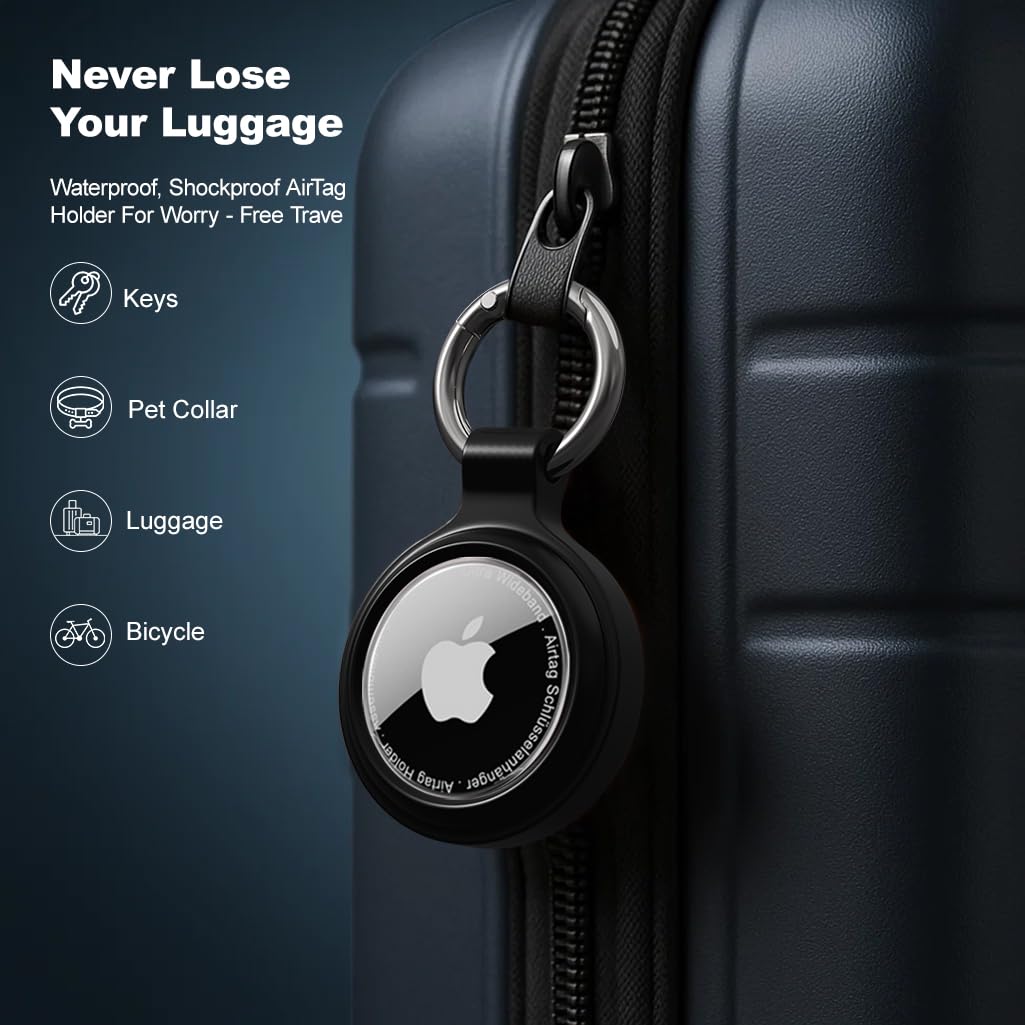 PESTON AirTag Holder Keyring – IP67 Waterproof Case for Apple AirTag, Anti-Lost, Scratch-Resistant - Air Tag Holder for Keys, Pets, Luggage — view 4
