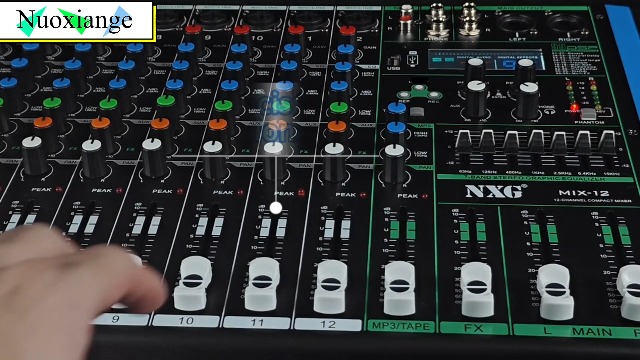 Amazon.com: Nuoxiange MIX-12 12-Channel Audio Mixer, DJ Mixing