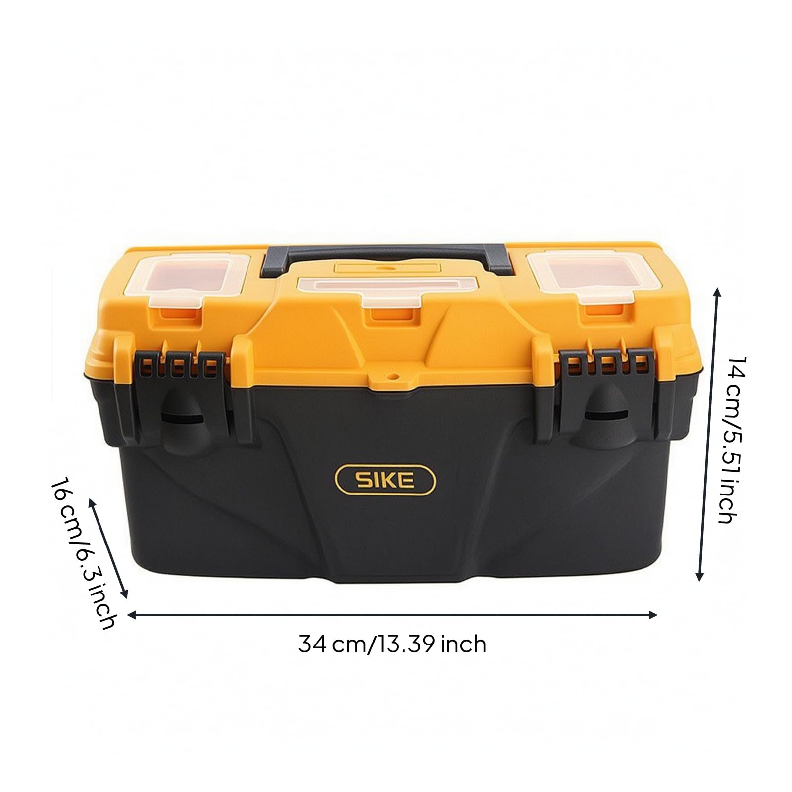 Organizador Herramientas Compacta Caja Herramientas Portátil Plástico para Garaje, Obra, Caja Herramientas PP 3015