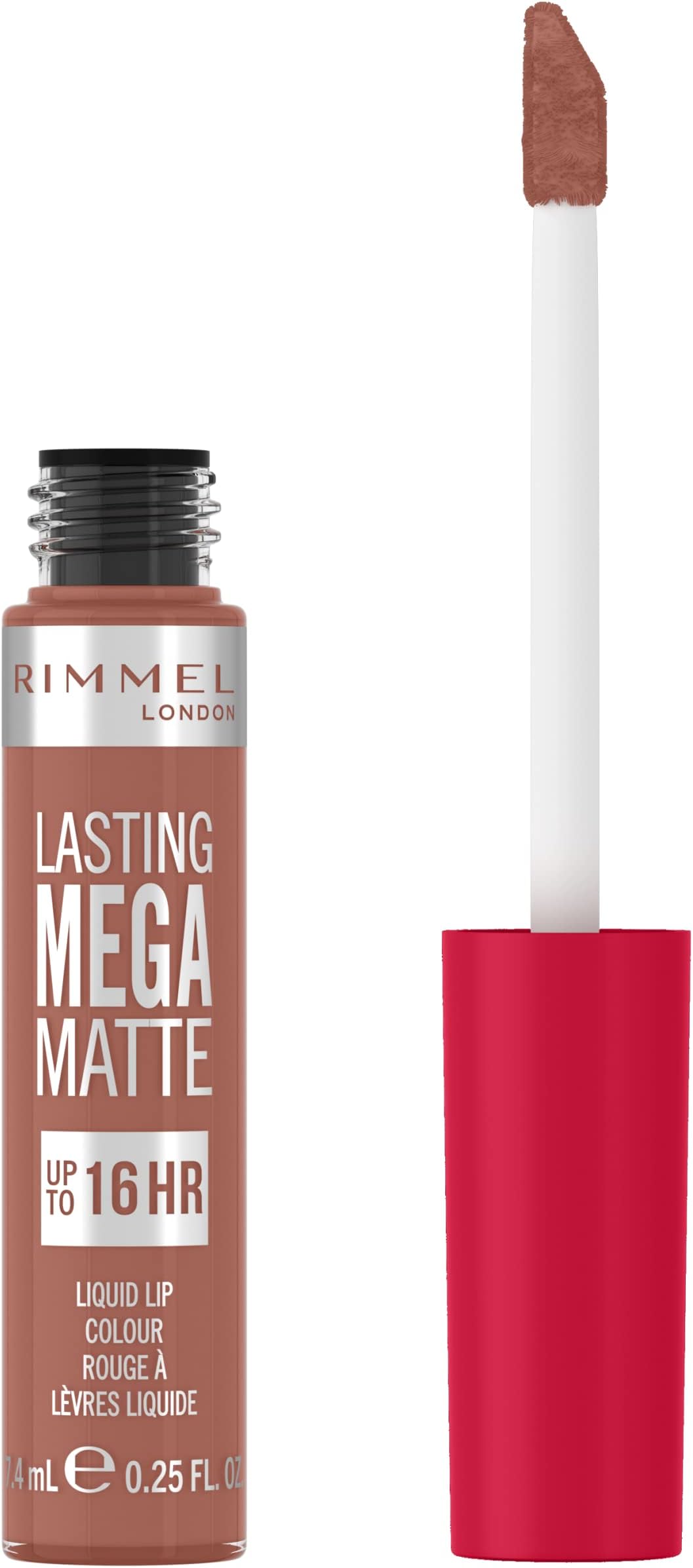 Rimmel London Lasting Mega Matte Liquid Lipstick, Long-Lasting, Hydrating, Vegan Formula - 700 - Be my Baby, 7.4ml