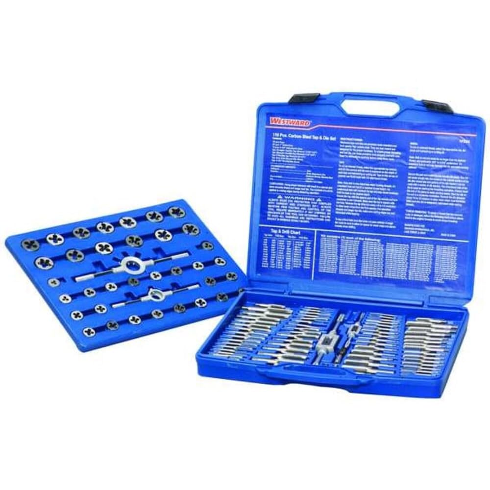 Tap/Die Set, 110 Pc, High Carbon Steel: Tap And Die Sets: Amazon