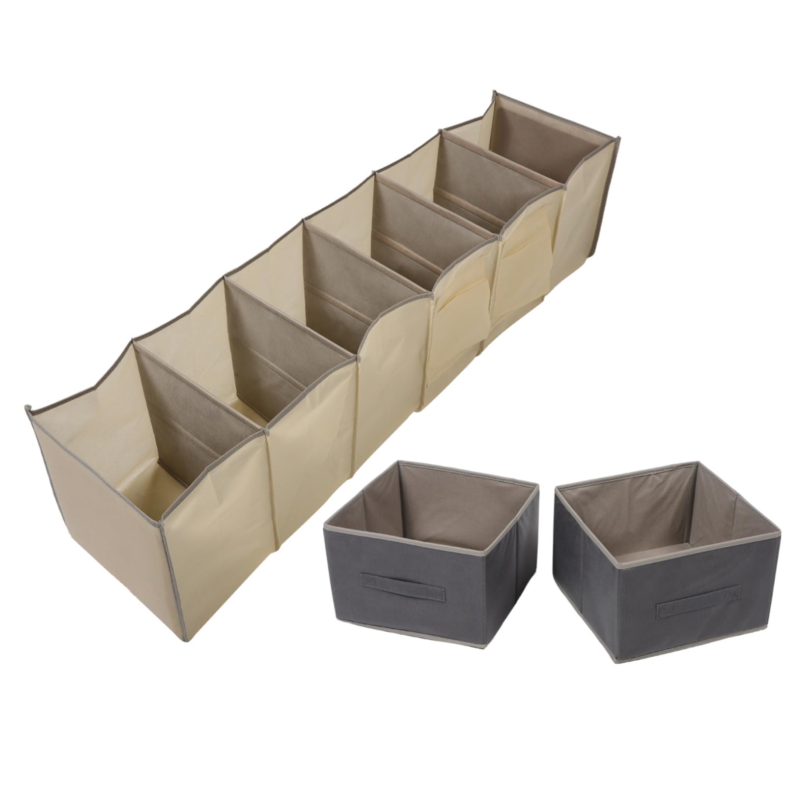 YARNOW Hängender mit 6 Fächern aus Vliesstoff Organizer Kleiderschrank und Verstärkten Öffnungen Platzsparend für Schlafzimmer und Temporäre Aufbewahrung